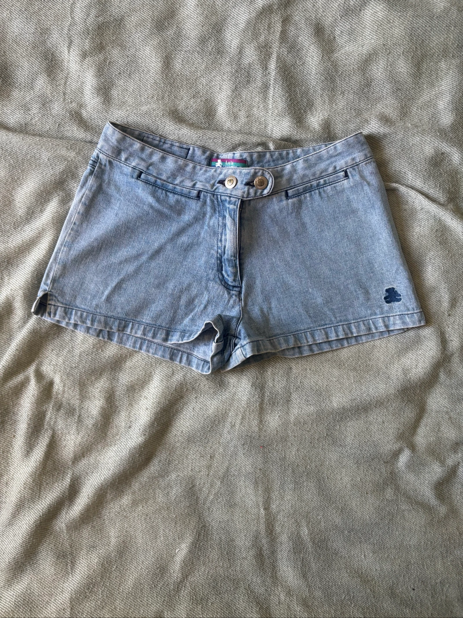 252/ Short en jean bleu clair - Lulu castagnette - Taille 40 